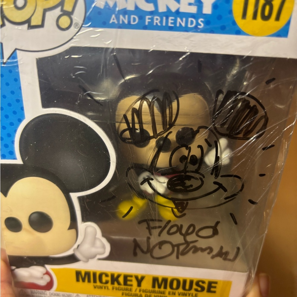 RARE SIGNED POP Funko Mickey Mouse Vinyl Figure - signed by Floyd Norman